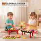 🎁 Regalo Navideño Perfecto: Set de Parrilla BBQ Realista para Niños con Comida de Juguete ✨