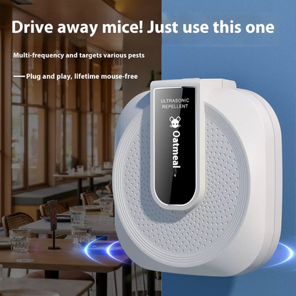 🔥El repelente ultrasónico anti-barcos y repelente de ratas es potente: tecnología inteligente de 360°