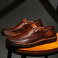 👞✨Zapatos de Cuero Clásicos para Hombre – Piel de Becerra Transpirable, Comodidad de Calce y Estilo Atemporal