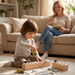 Tablero de tornillos Montessori de madera con destornillado