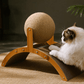 🐱Bola Rascadora de Sisal Natural para Gatos con Almohadilla de Cartón – Duradera, Satisface el Rascado y Protege los Muebles 🧶