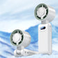 Ventilador portátil de mano con nevera portátil