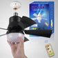 🌬️ Ventilador de Techo 2 en 1 – Portátil, Con Luz y Control Remoto para Máxima Comodidad ✨💡