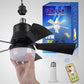 🌬️ Ventilador de Techo 2 en 1 – Portátil, Con Luz y Control Remoto para Máxima Comodidad ✨💡