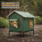 🐱Casita elevada para gatos de exterior – impermeable, aislada y plegable. Refugio resistente a la intemperie! 🌧️✨