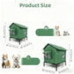 🐱Casita elevada para gatos de exterior – impermeable, aislada y plegable. Refugio resistente a la intemperie! 🌧️✨
