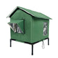 🐱Casita elevada para gatos de exterior – impermeable, aislada y plegable. Refugio resistente a la intemperie! 🌧️✨