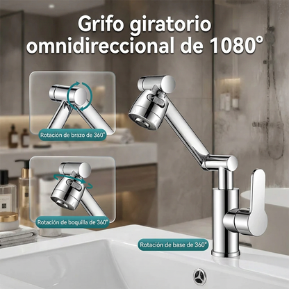 ⏰🔥 ¡50% DE DESCUENTO POR TIEMPO LIMITADO! 🚰 Cabezal de Grifo Giratorio 360° – Limpieza Fácil y Agua en Cada Ángulo ✨💦