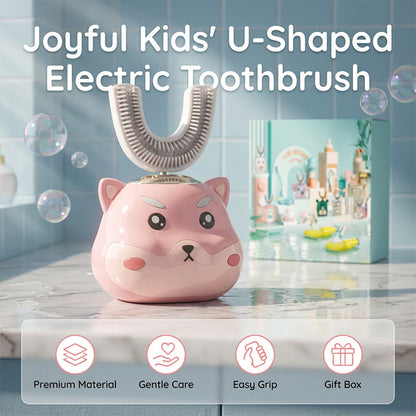 Cepillo de dientes eléctrico automático para niños con forma de U