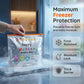 Bolsas de almacenamiento reutilizables de papel de aluminio con cierre