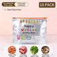 Bolsas de almacenamiento reutilizables de papel de aluminio con cierre