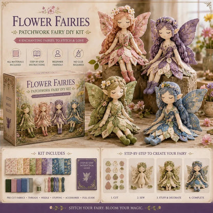 🔥🧵Colección de Patchwork de Hadas DIY
