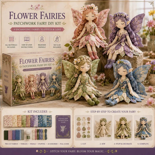 🔥🧵Colección de Patchwork de Hadas DIY