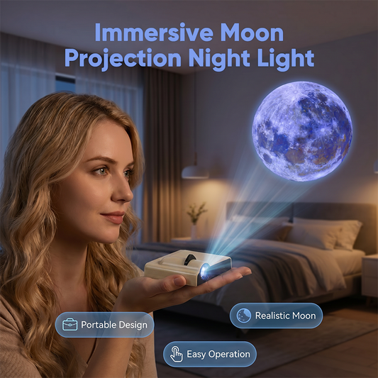Luz nocturna portátil con proyección LED