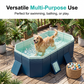 🥳 OFERTA IMPERDIBIL 2026 ❤️  Piscina reforzada, no hinchable: disfrutar de divertidas actividades acuáticas y refrescarse en casa durante el verano.