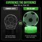 ⚽ Luz nocturna Glow Soccer | Ilusión holográfica en 3D | Cambio dinámico de colores RGB | LED que no daña la vista | Control táctil y a distancia 🌈✨