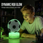 ⚽ Luz nocturna Glow Soccer | Ilusión holográfica en 3D | Cambio dinámico de colores RGB | LED que no daña la vista | Control táctil y a distancia 🌈✨