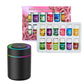 Difusor de aromas con un pack de 12 aceites esenciales solubles en agua