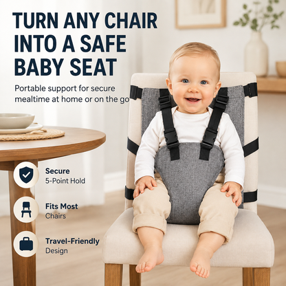 👶Correa de seguridad para silla de bebé: diseño de 5 puntos y apto para viajar