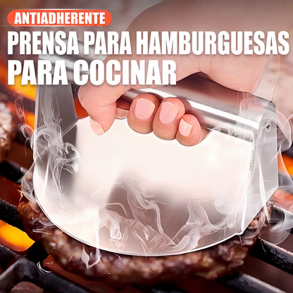 Prensa para hamburguesas antiadherente para cocinar