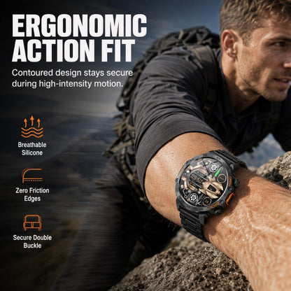 ⌚Reloj inteligente para actividades al aire libre: resistente, con linterna LED y llamadas por Bluetooth