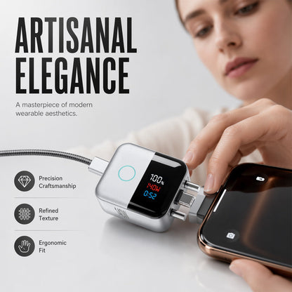🔋Cargador inteligente USB-C de 140 W con múltiples puertos y pantalla LED digital – Carga rápida y control inteligente de corriente para móviles, tablets y portátiles