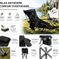 🏕️✨Silla plegable, portátil y ajustable para uso al aire libre: ligera, resistente y versátil
