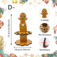 Adorno navideño de madera para guardar dinero
