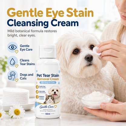 Crema para eliminar las manchas de lágrimas en mascotas