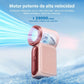 🌀💨 Mini ventilador portátil con pantalla LED – 👍 Ventilador de bolsillo turbo de 5 velocidades.